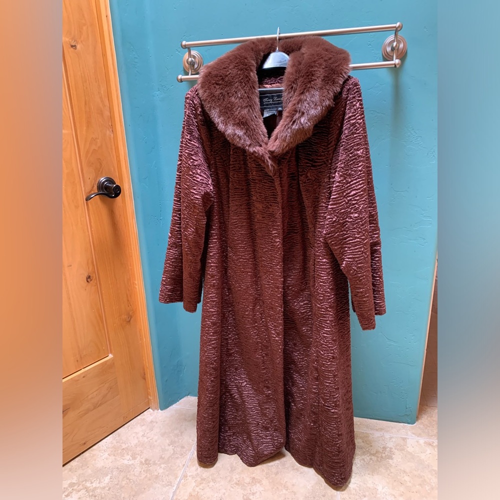Terry Lewis Vintage Classic Luxuries Full Length Faux Fur Coat